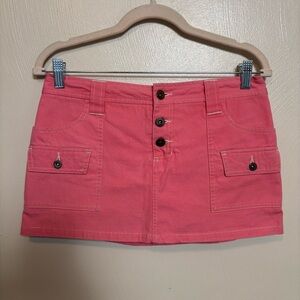 Tilt Juniors Y2K Skort‎ Cargo Button Fly Pockets Shorts Pink Golf Tennis Size 3